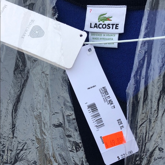 New with a tag Lacoste six 7 wool mark - Picture 3 of 4
